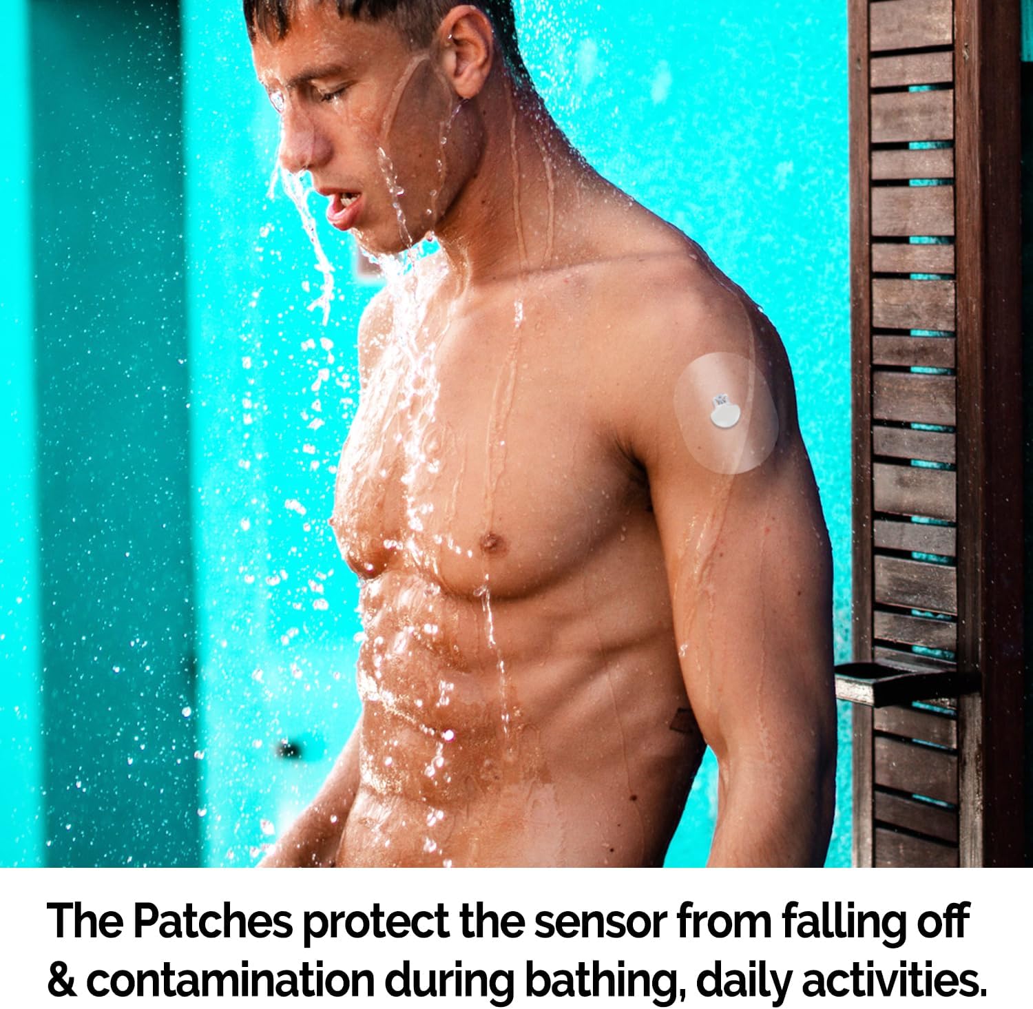 Parches adhesivos para sensor Guardian 34, parches de sensor CGM impermeables y sin látex para 7 días (paquete de 20), cinta adhesiva precortada,
