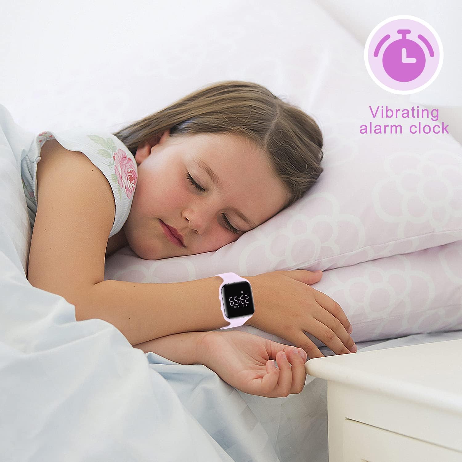 NN BEN NEVIS Reloj digital para niños y niñas, reloj deportivo con rastreador de fitness, reloj despertador, cronómetro, sin aplicación y resistente