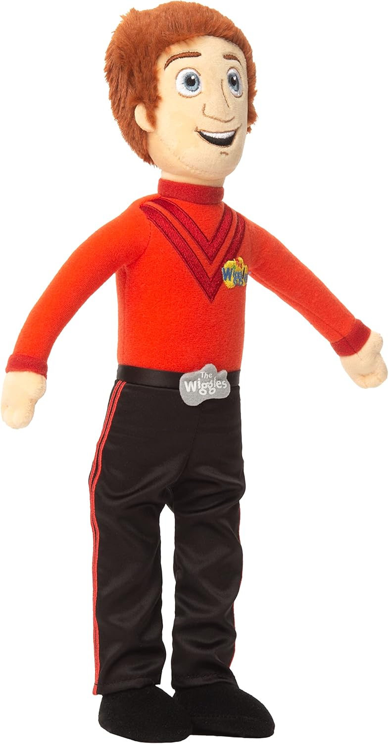 Muñeco de peluche The Wiggles – Simon – Red Wiggle – Muñeca mide 14 pulgadas para niños y niñas – Wiggles Fans – Juguete Wiggles con licencia oficial