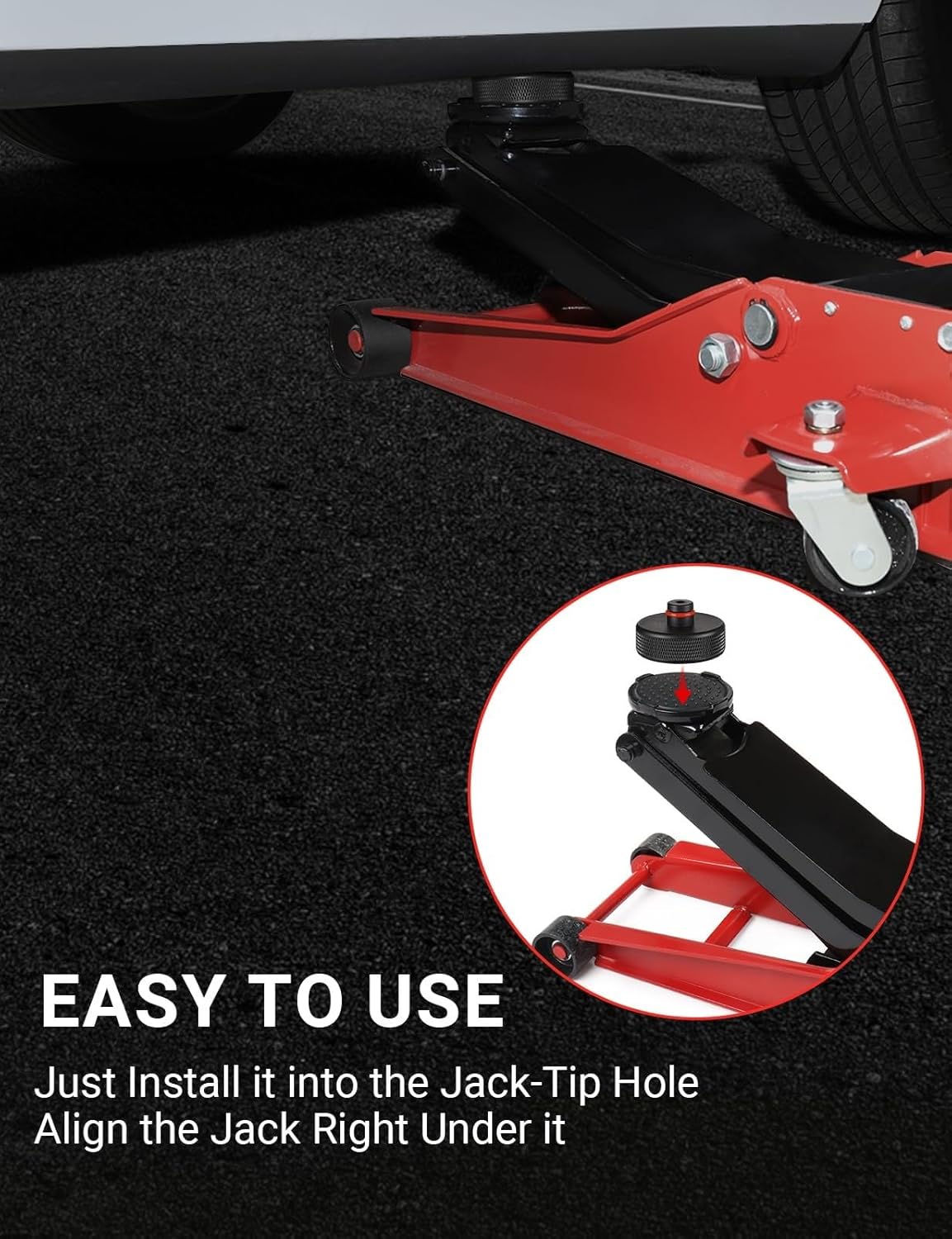 BASENOR Tesla Pucks, herramienta adaptadora de almohadilla elevadora con material TPE accesorios para proteger y chasis, se adapta a Tesla Model