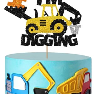 Decoración para tartas de 4 cumpleaños de construcción, excavadora, bulldozer, camión rodante, decoración de pastel de cuarto cumpleaños para niños, Decoración para tartas de 4 cumpleaños de construcción, excavadora, bulldozer, camión rodante, decoración de pastel de cuarto cumpleaños para niños,