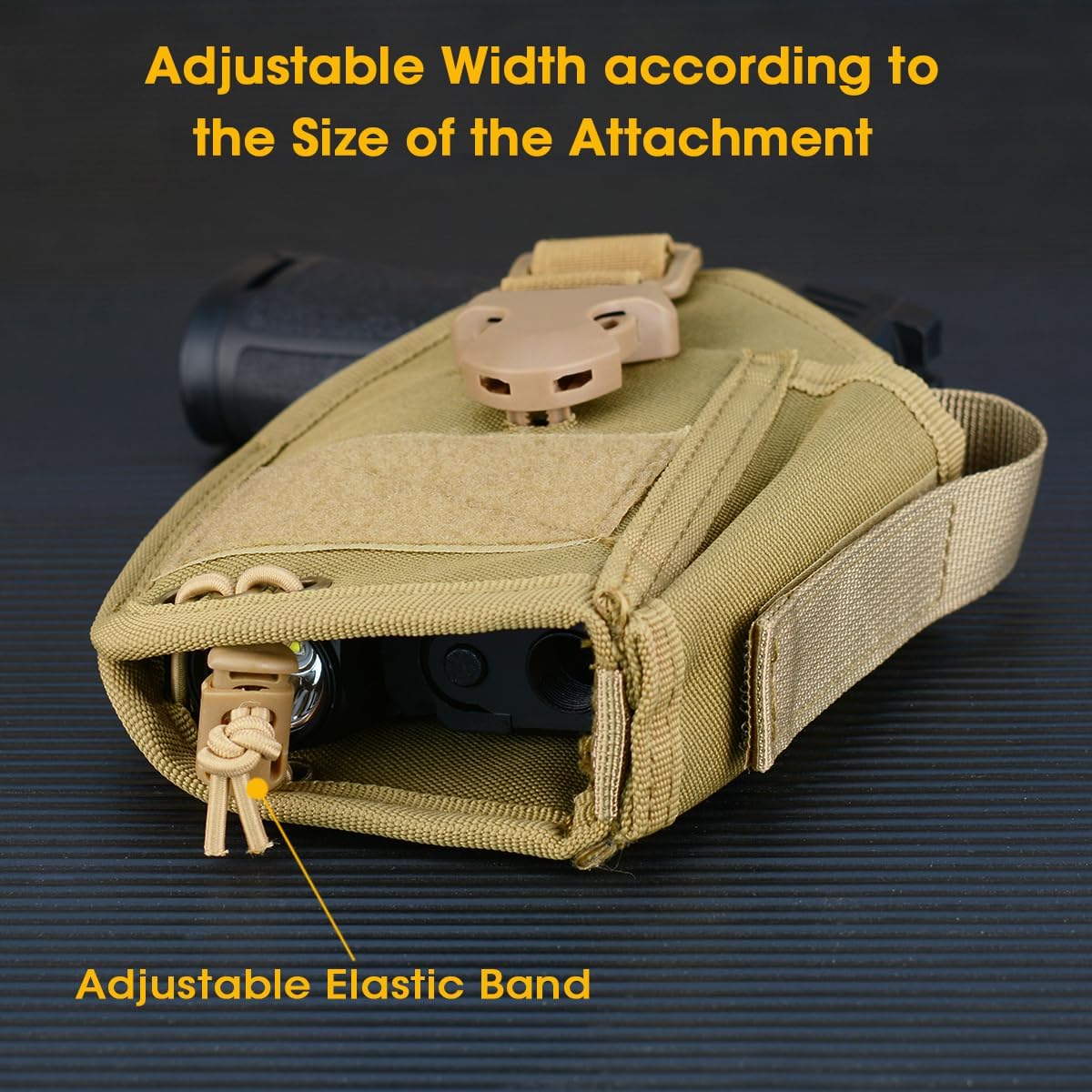 Funda compacta OWB para pistolas con linterna o láser, transporte diario para mano derecha, accesorios universales