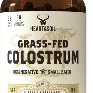 HEART & SOIL Calostro alimentado con pasto (180 cápsulas)  Suplemento dietético para la salud de la piel y recuperación del ejercicio, sin OMG, HEART & SOIL Calostro alimentado con pasto (180 cápsulas)  Suplemento dietético para la salud de la piel y recuperación del ejercicio, sin OMG,