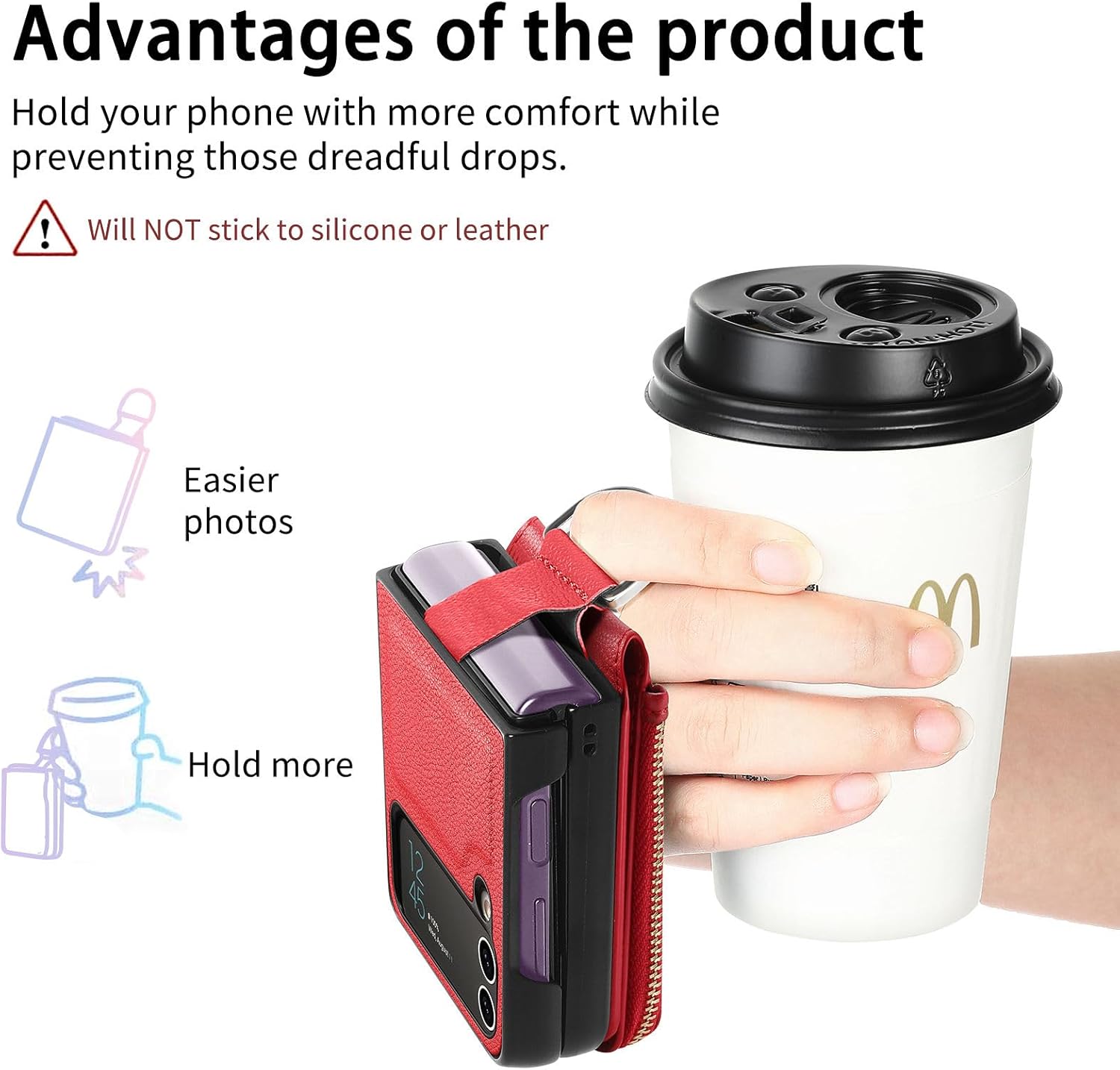Asuwish Compatible con Samsung Galaxy Z Flip 3 5G 2021 – Funda tipo cartera y ranura para tarjetas, anillo con cierre magnético, a prueba de golpes,