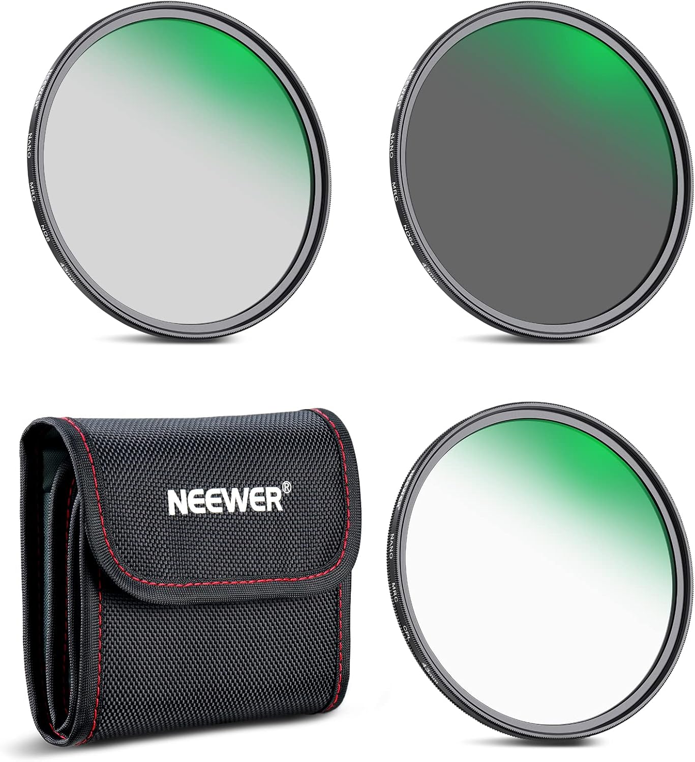 NEEWER Kit de filtro de lente de 1.693in ND8 ND64 CPL, kit de filtro de polarizador circular con 30 capas de nano-revestimientovidrio óptico HD,