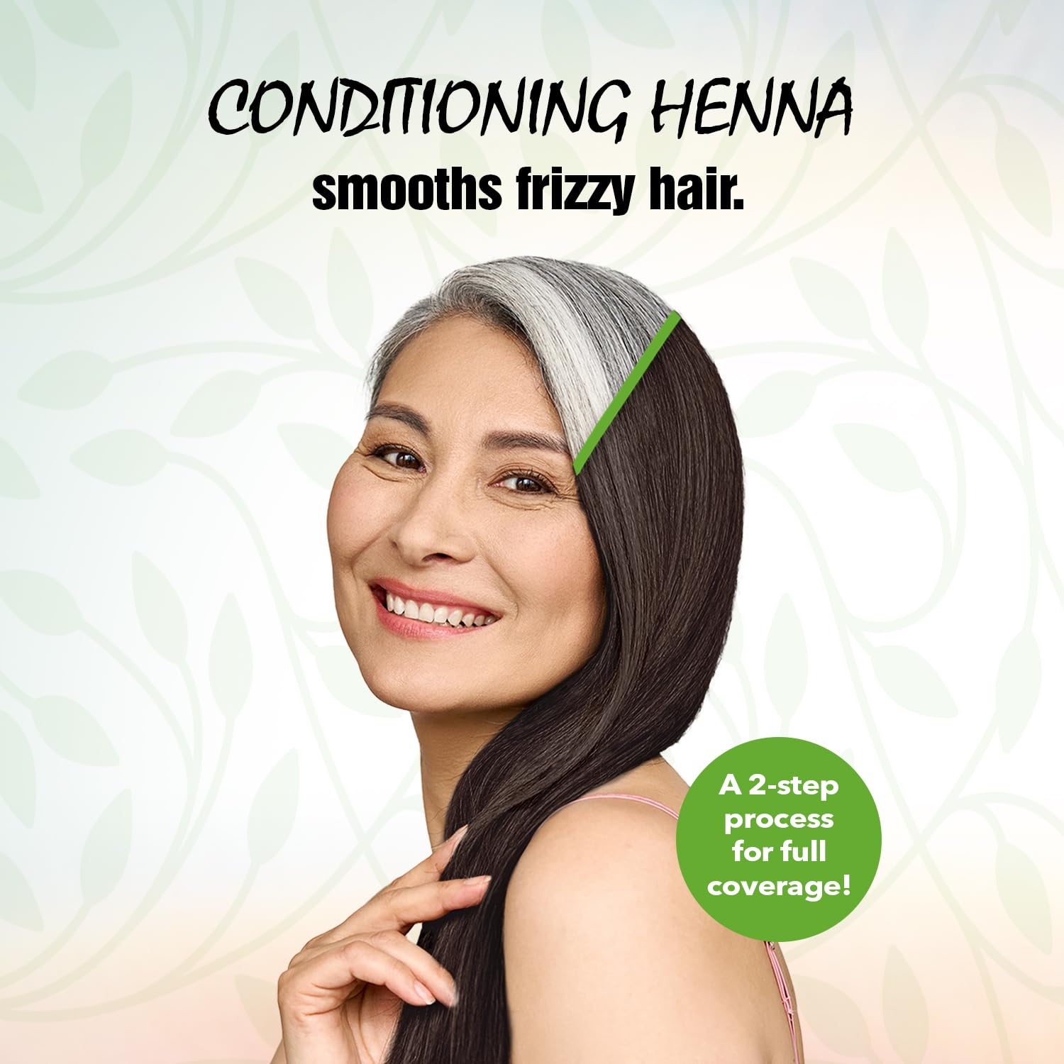 Light Mountain Henna – Tinte y acondicionador para el cabello, color gris  Tinte para el cabello caoba para hombres y mujeres, 2 pasos sin químicos,