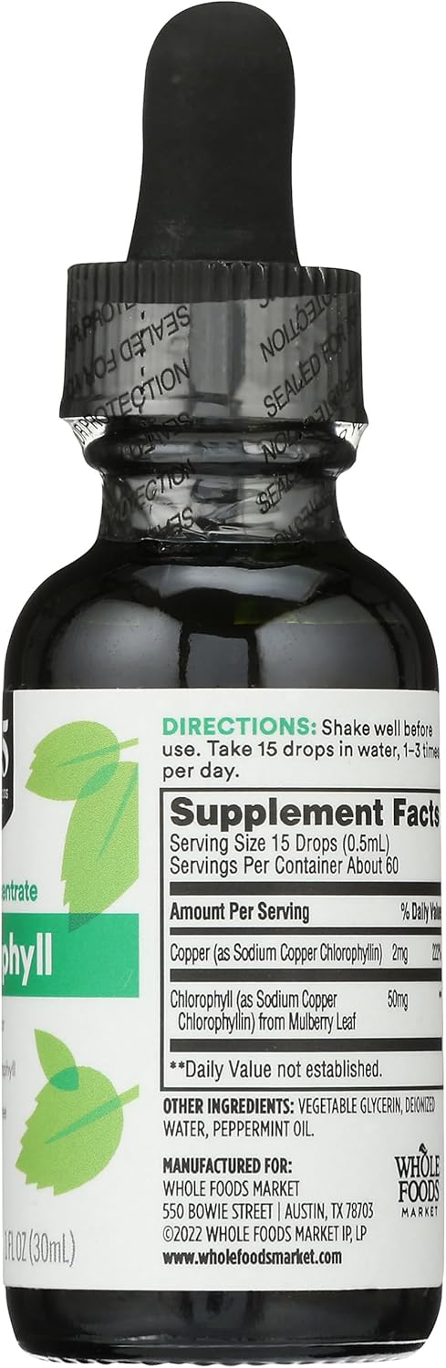 365 by Whole Foods Market, Clorofila líquida, 1 fl oz