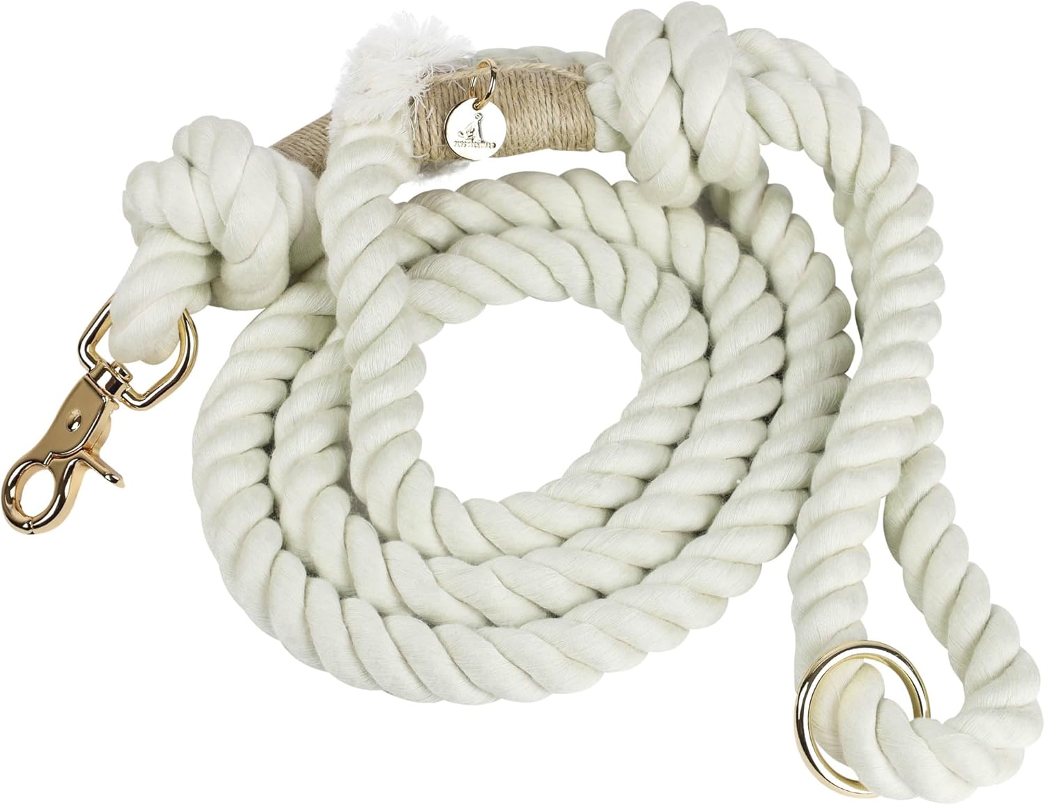 Correa de cuerda para perro de alta calidad, correa de cuerda de algodón trenzada suave y duradera para perros medianosperros grandes, correa ligera