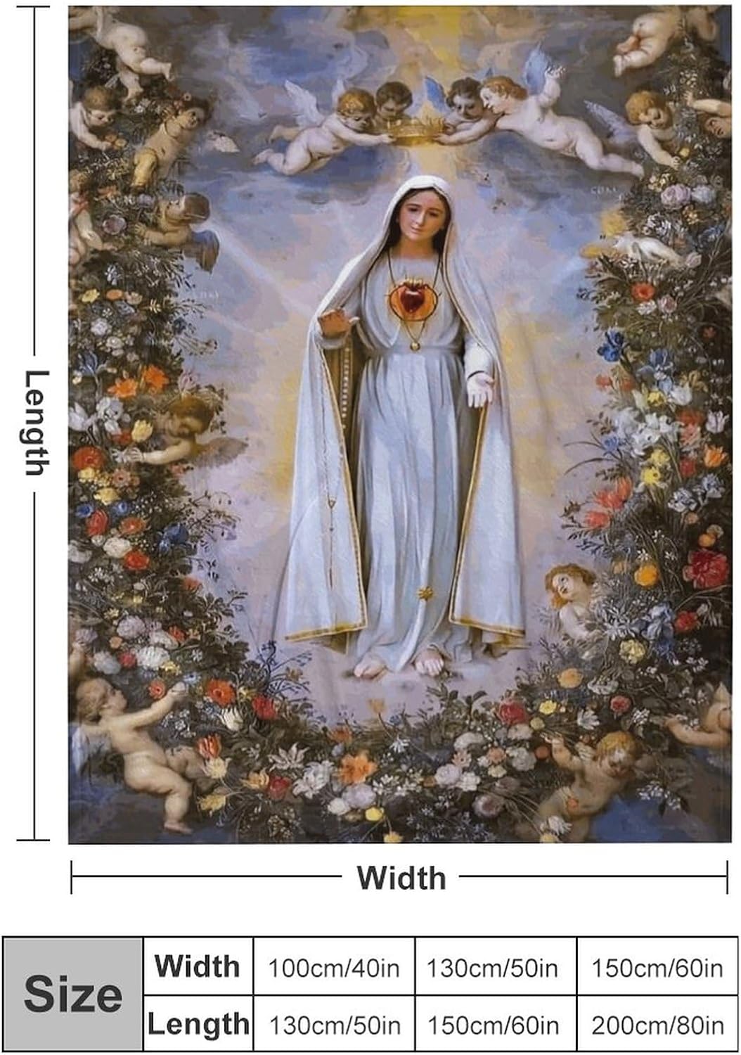 Manta de franela con diseño de Virgen María, Nuestra Señora de Guadalupe, suave y cómoda, regalo de creencias religiosas para cuatro estaciones,