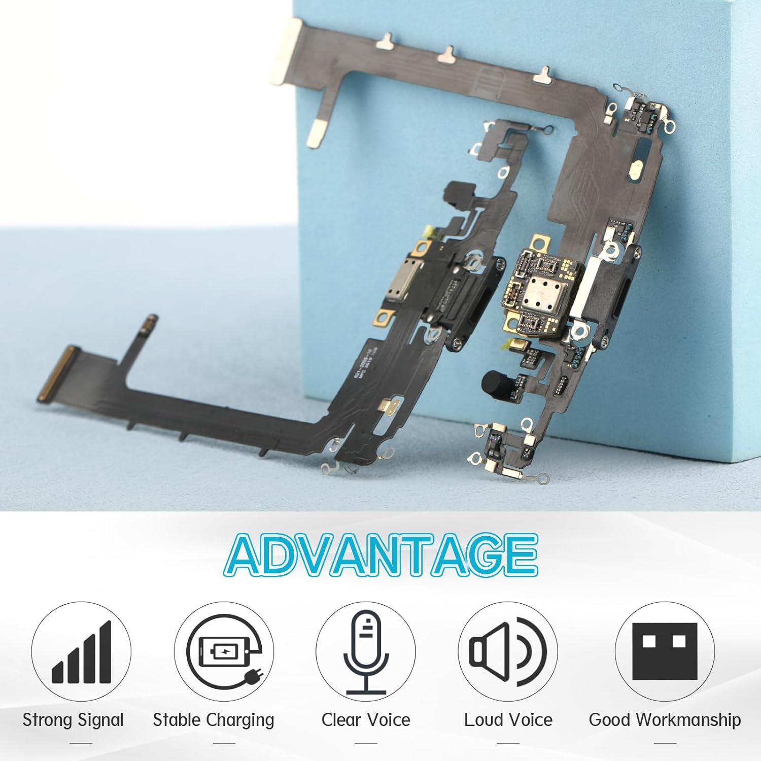 Reemplazo para iPhone 11 Pro Max Puerto de carga Dock Conector para iPhone 11 Pro Max Puerto de carga Reemplazo USB Cargador Junta Flex Cable