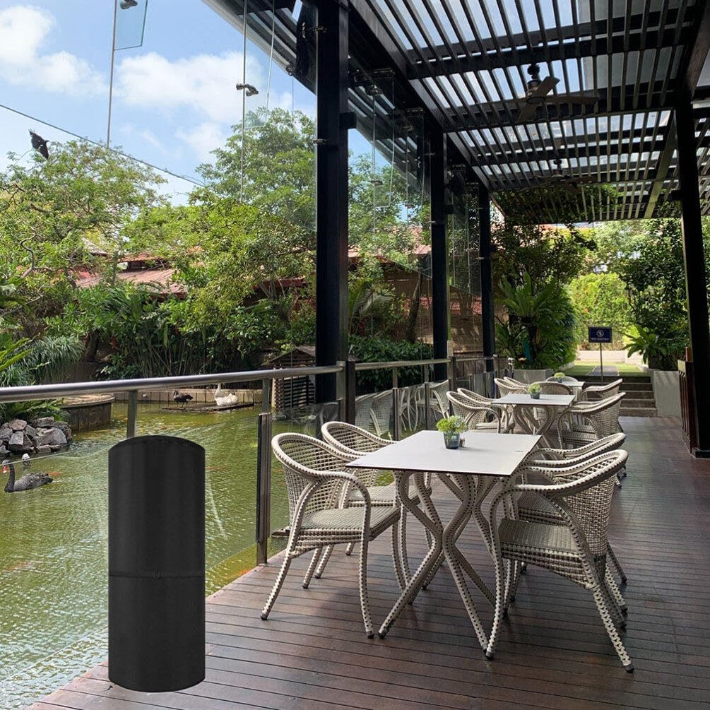 Yardwe Accesorio protector de patio pesado para patio, tela Oxford, cubierta de propano para exteriores, soporte de césped de jardín, cubiertas de