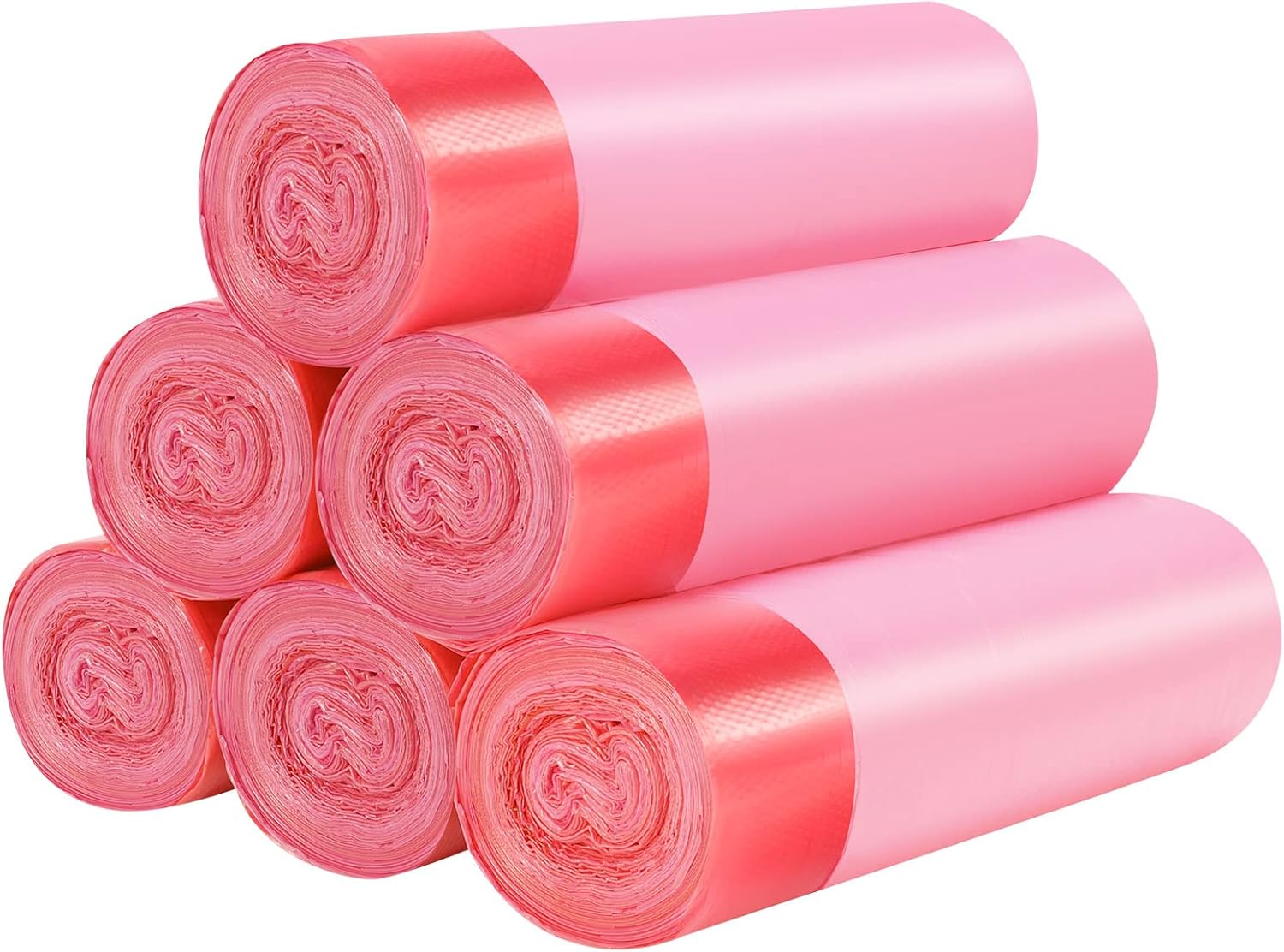 6 rollos de bolsas de basura pequeñas con cordón, bolsas de basura pequeñas con cordón grueso de 4 galones para cocina, baño, dormitorio, hogar,