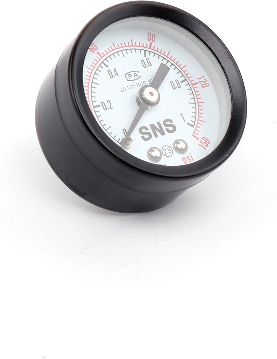 SNS Regulador de presión de aire Rosca hembra 18 NPT 0-150 PSI ajustable, soporte, con manómetro AR2000-N01