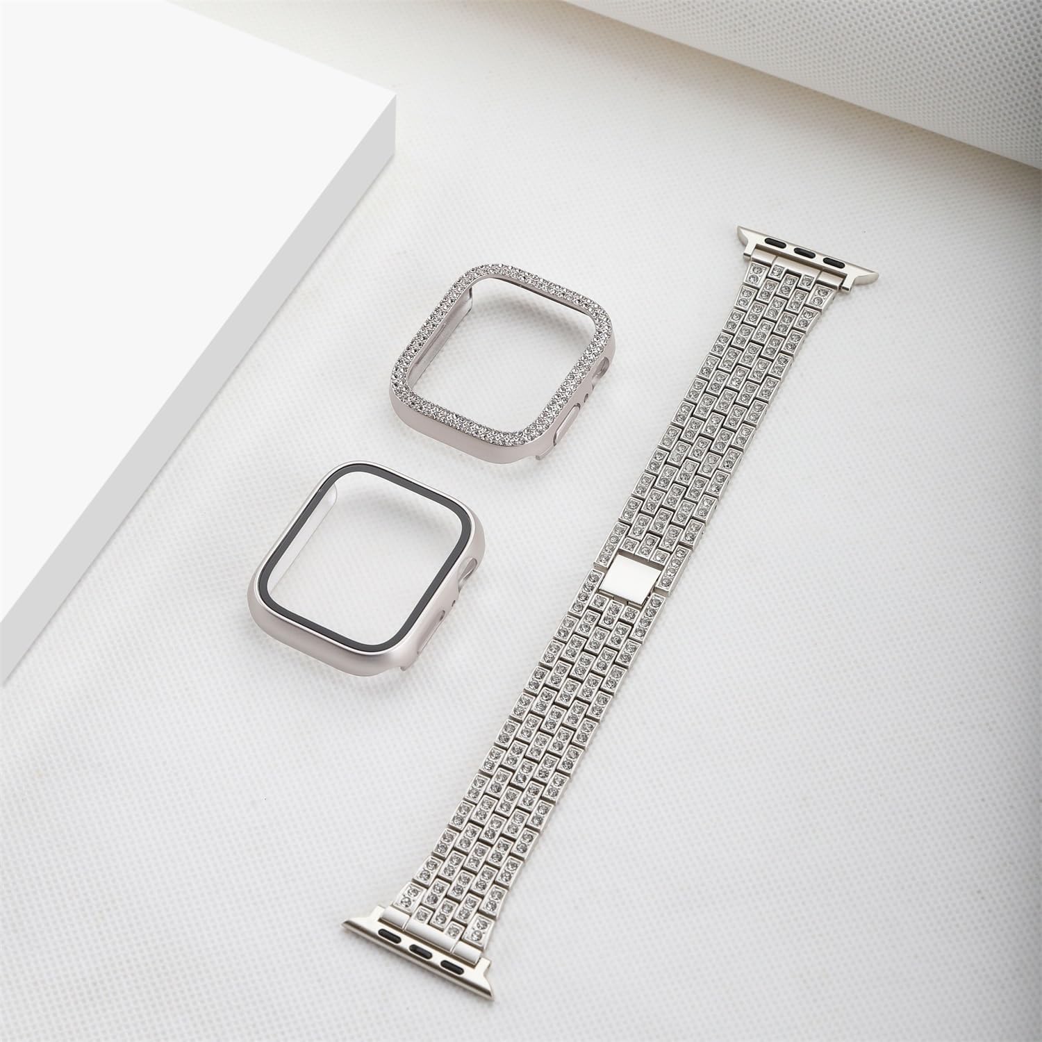 Paquete de 3 correas compatibles con Apple Watch de 1.496 pulgadas, 1.575 pulgadas, 1.614 pulgadas, 1.654 pulgadas, 1.732 pulgadas, 1.772 pulgadas,