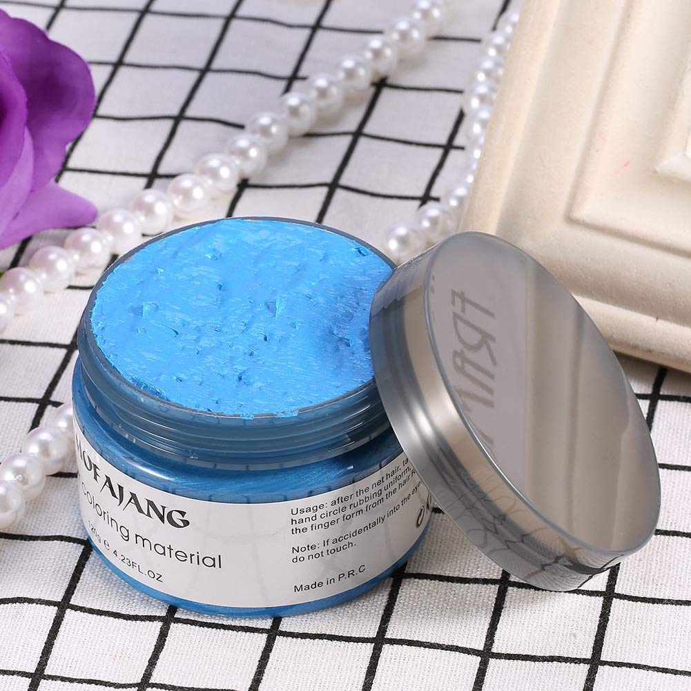 Cera para colorear el cabello, 4.23 oz DIY cera para el cabello, peinado, modelado, crema para colorear el cabello, para hombres y mujeres, citas,