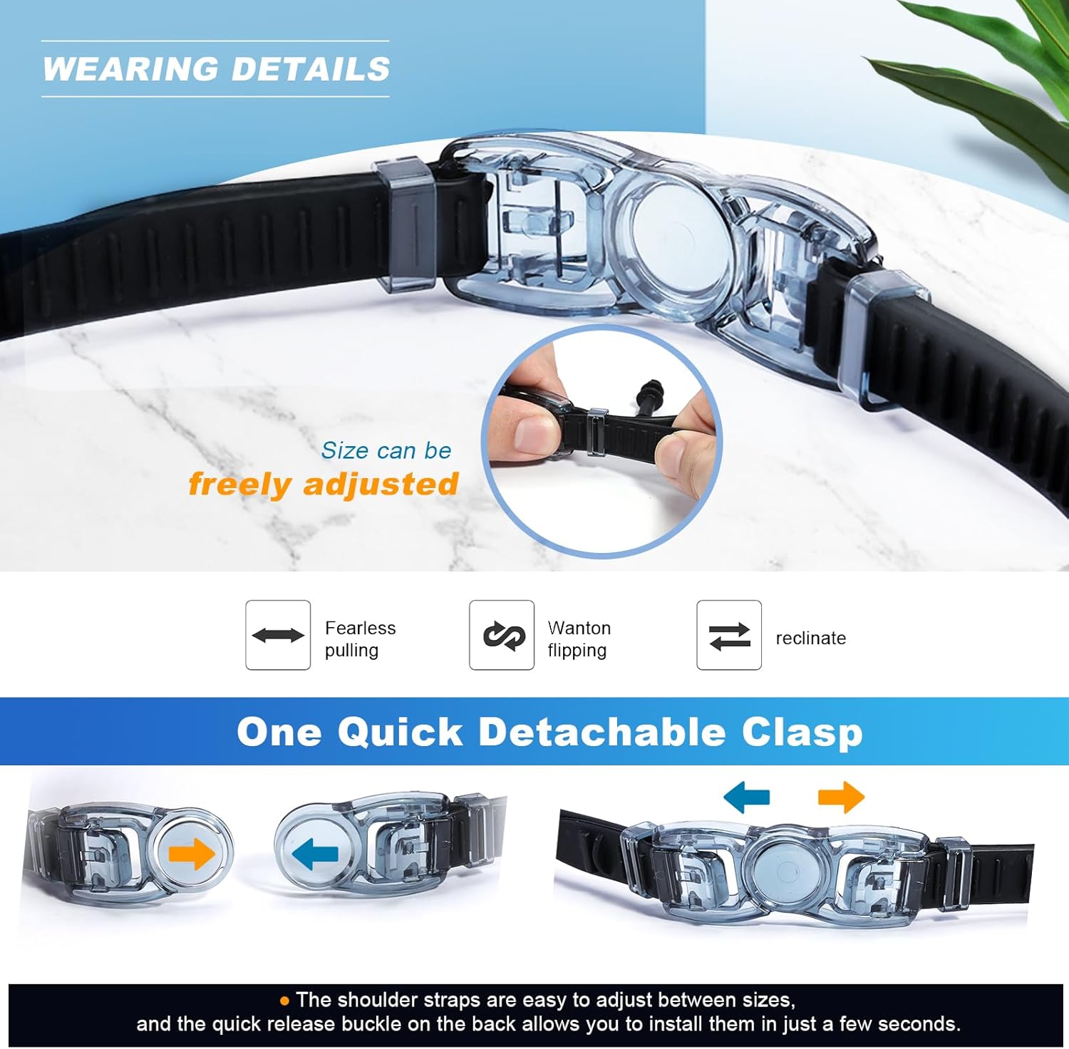 logclub Swim Goggles for Men Women – Adult Swimming Goggles Anti Fog UV Protection No Leak with Ear Plugs