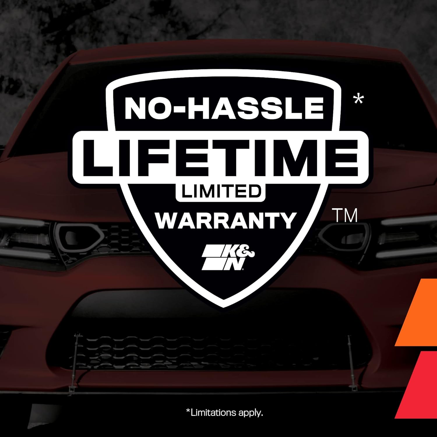 K&N Filtro de aire del motor aumenta la potencia y la aceleración, lavable, Premium, filtro de aire de repuesto para automóvil compatible con