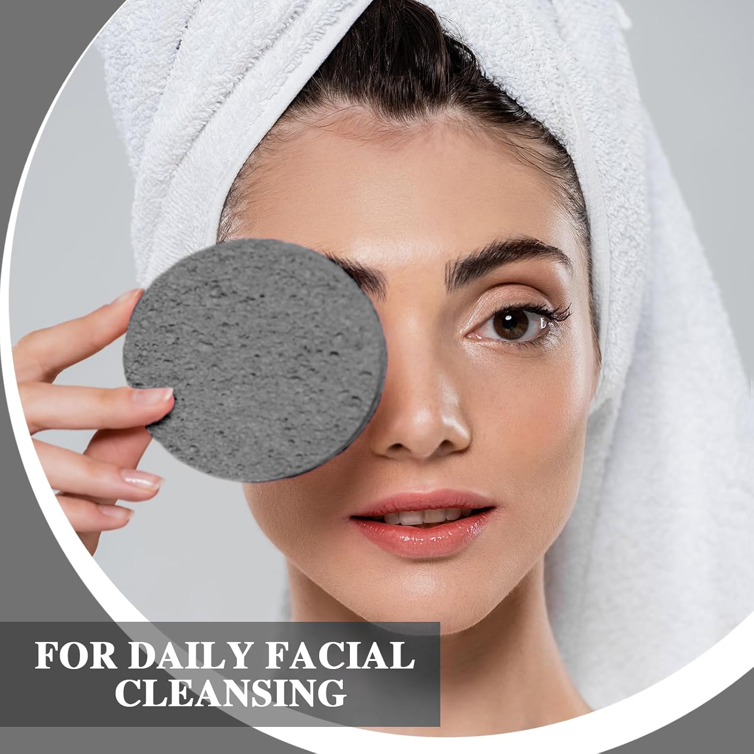Tioncy 200 esponjas faciales comprimidas, esponja exfoliante natural para limpieza diaria, spa, maquillaje, eliminación, exfoliación de poros,