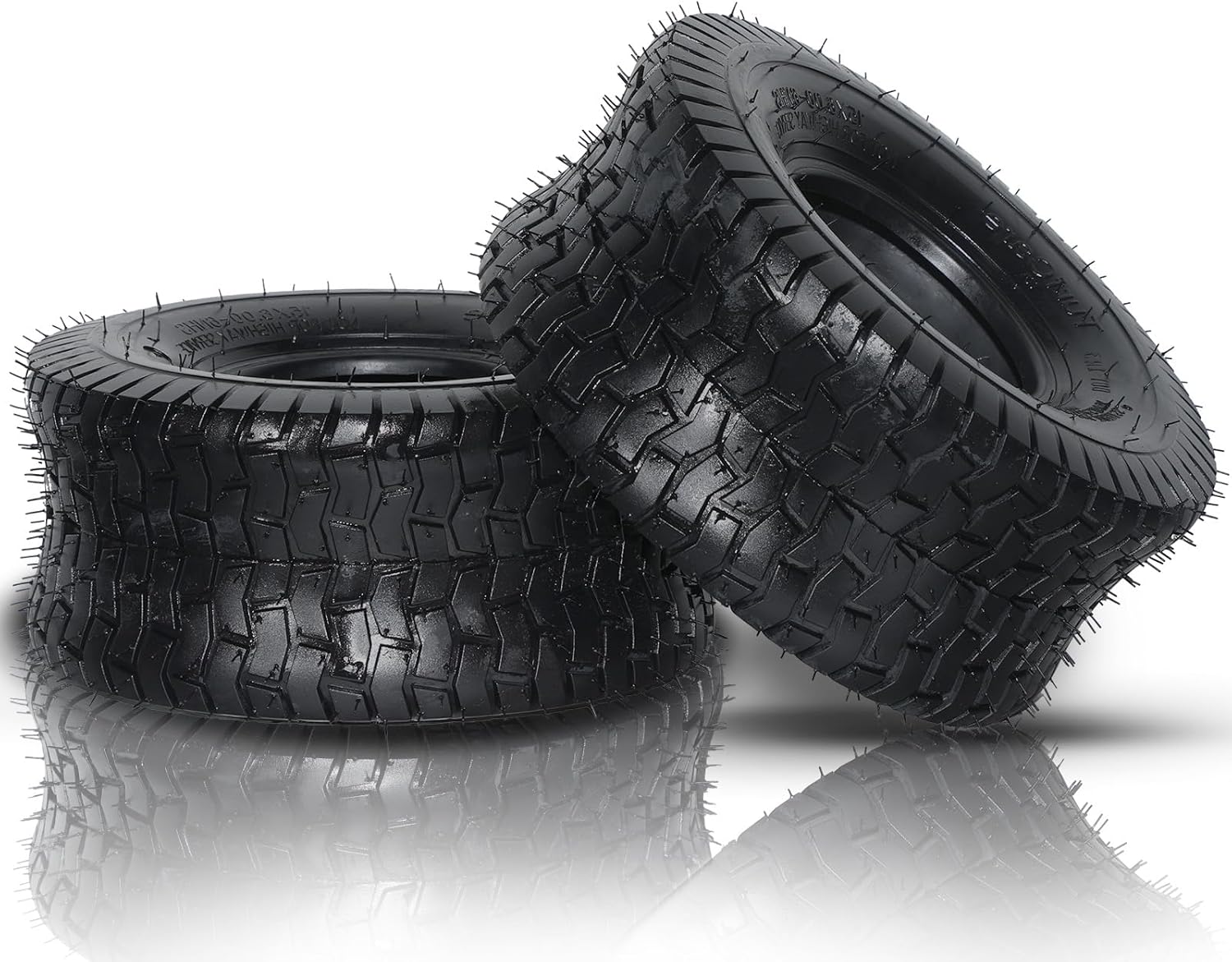 2 neumáticos de césped para cortacésped de jardín 15×6.00-6 neumáticos de tractor 15×6.00×6 2 PR sin cámara