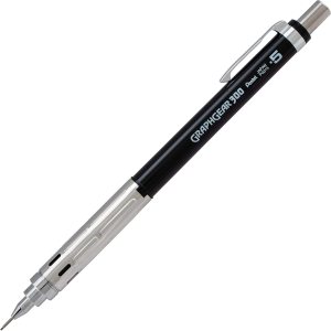 Pentel GraphGear 300 – Portaminas, caja de 12 lápices, color negro (0.020 in) Pentel GraphGear 300 – Portaminas, caja de 12 lápices, color negro (0.020 in)