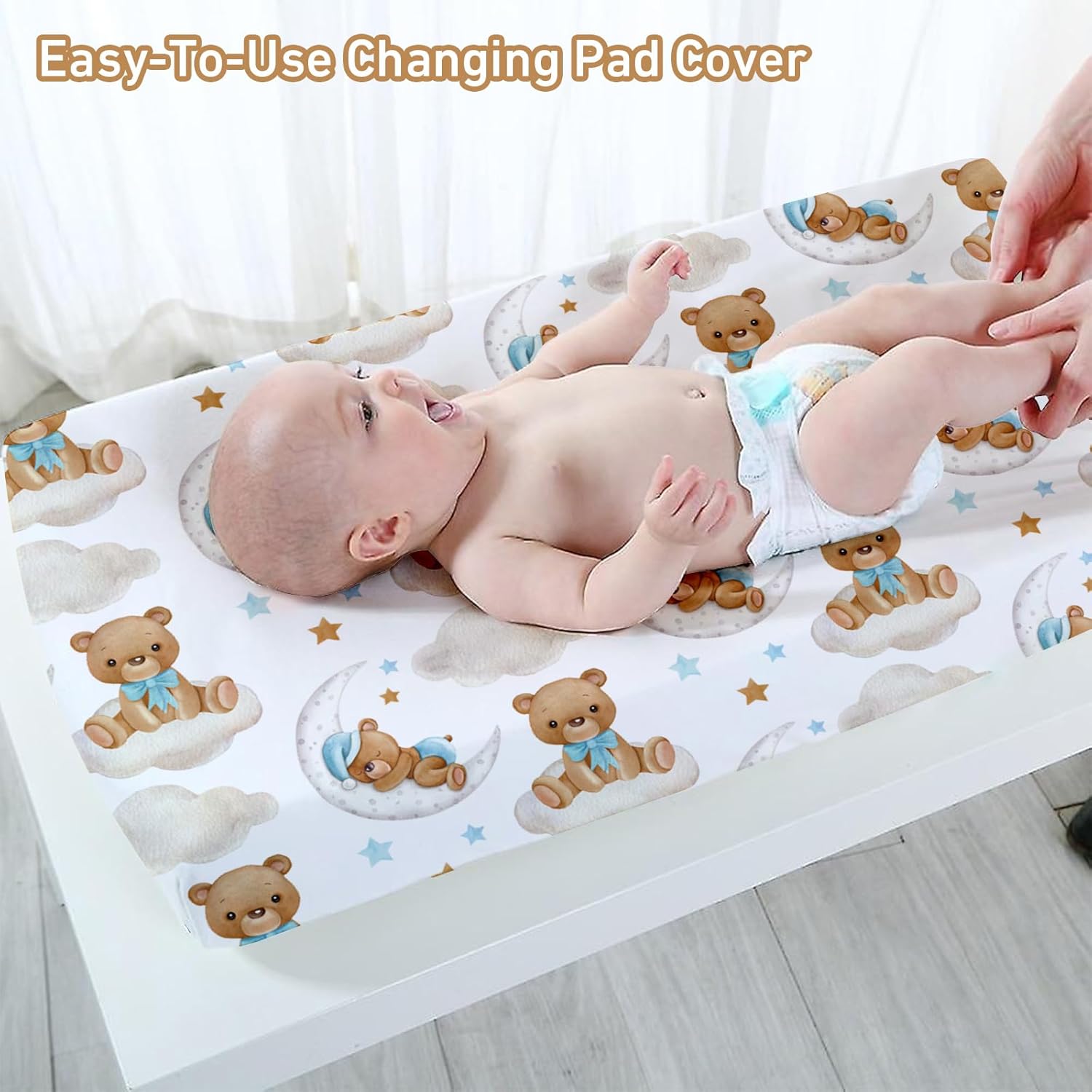 Juego de ropa de cama personalizado para cuna juego de guardería con nombre personalizado y tema impreso, juego de cuna de 5 piezas suave y seguro