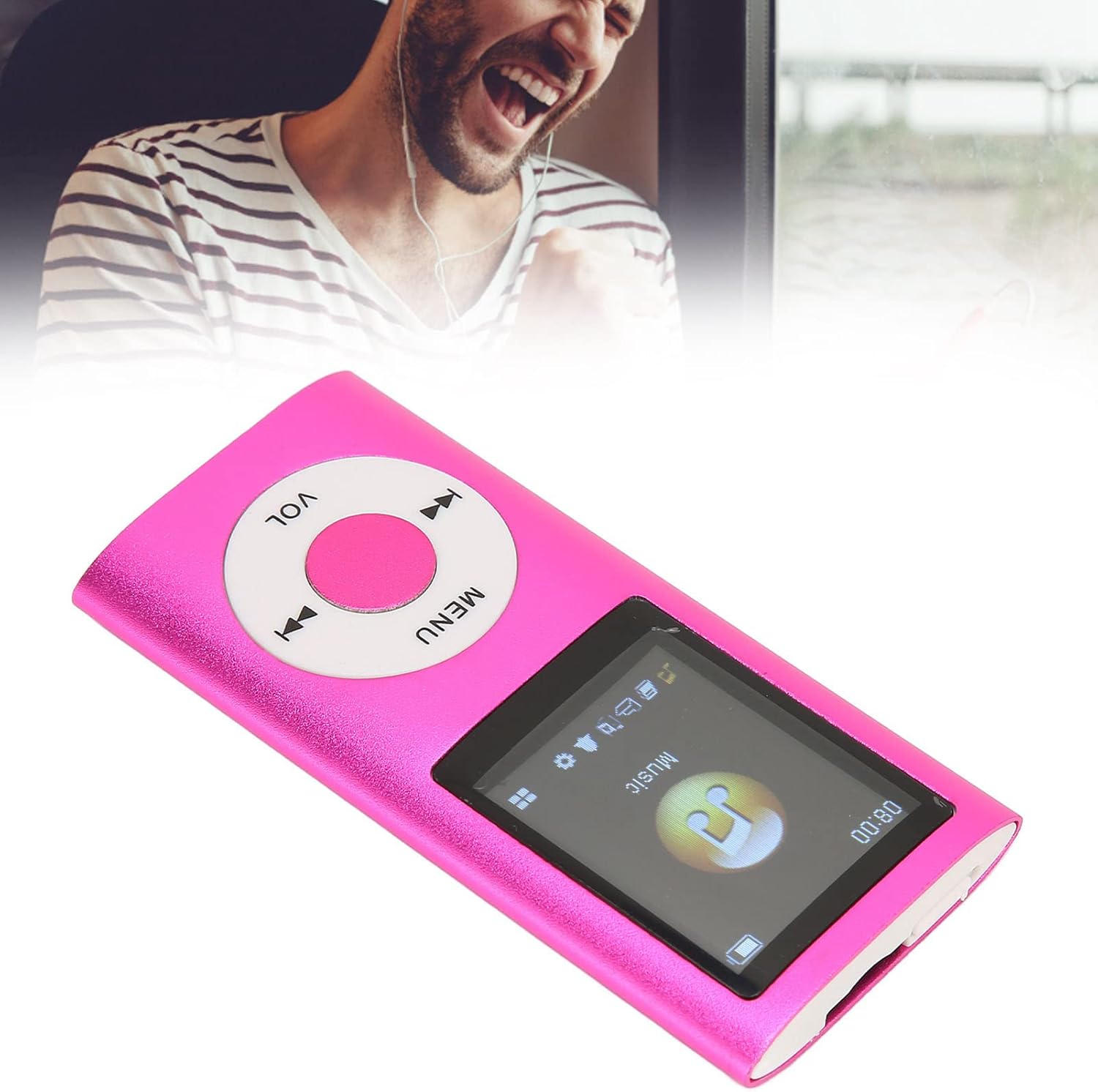 Reproductor de MP3 HiFi H2 con, sonido sin pérdidas, tarjeta de memoria de 64 GB, admite hasta 256 GB, alta resolución, reproductor de audio digital