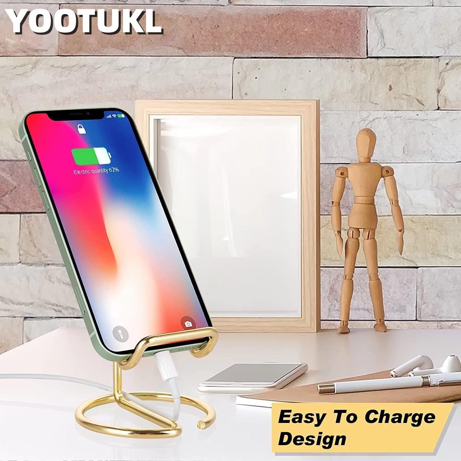 YOOTUKL Soporte para teléfono celular, soporte para tarjetas de visita para escritorio, oficina, soporte portátil para teléfono celular, compatible
