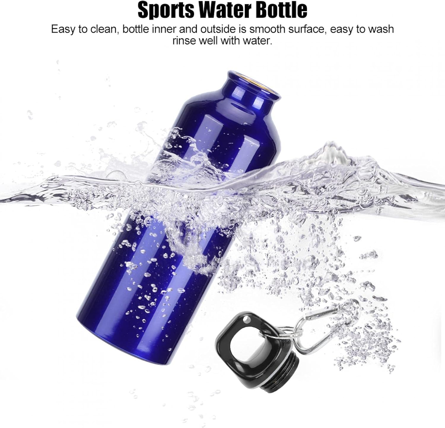 MAVIS LAVEN Botella de agua deportiva de 16.9 fl oz25.4 fl oz, botella de agua de aluminio de gran capacidad para gimnasio, fitness, ciclismo,