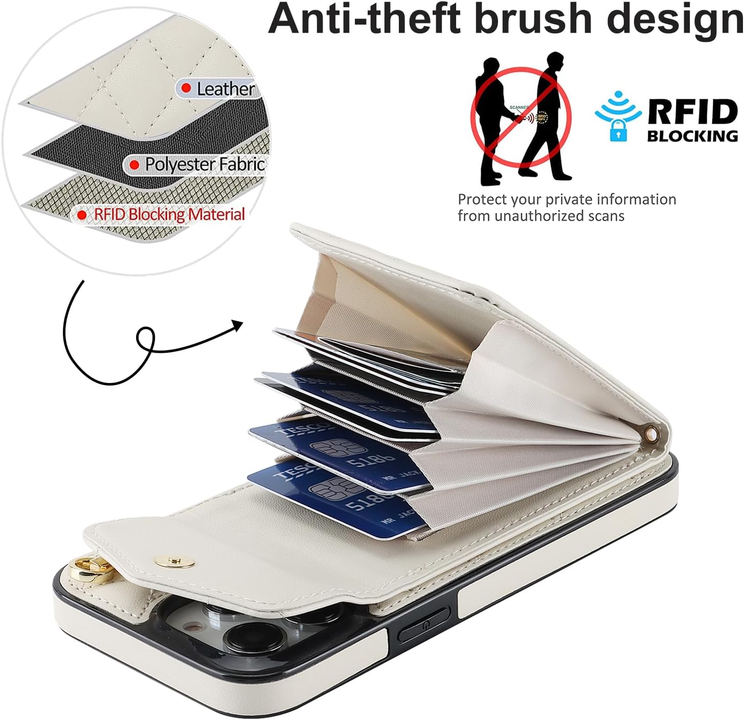 Asuwish Funda de teléfono para iPhone 13 Pro de 6.1 pulgadas, funda tipo cartera con protector de pantalla de vidrio templado y anillo con bloqueo