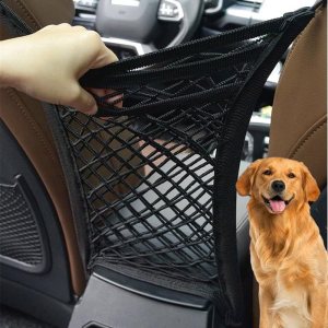 Bolsa de red, organizador de malla de 3 capas para automóvil, bolsa de malla elástica universal imprescindible para el automóvil, bolsillo de red Bolsa de red, organizador de malla de 3 capas para automóvil, bolsa de malla elástica universal imprescindible para el automóvil, bolsillo de red