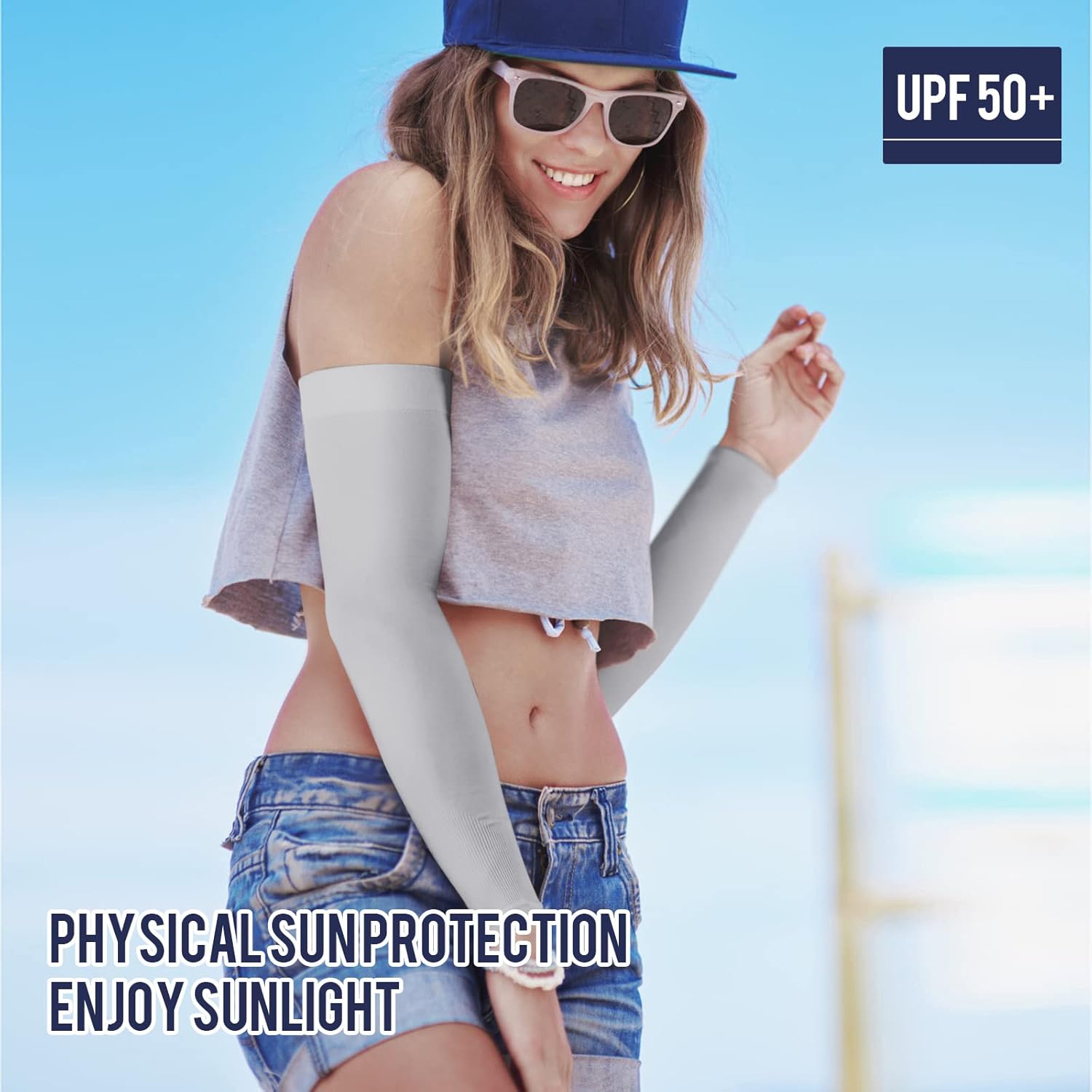 GOUNOD Mangas de brazo para protección solar con cubierta UV, mangas refrescantes para cubrir tatuajes para entrenar, fútbol