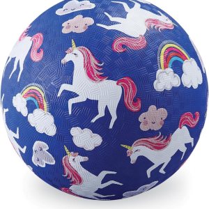 Crocodile Creek 7 Playground Balón de juguete con estampado de mariposas, color rosado, Unicornio Crocodile Creek 7 Playground Balón de juguete con estampado de mariposas, color rosado, Unicornio