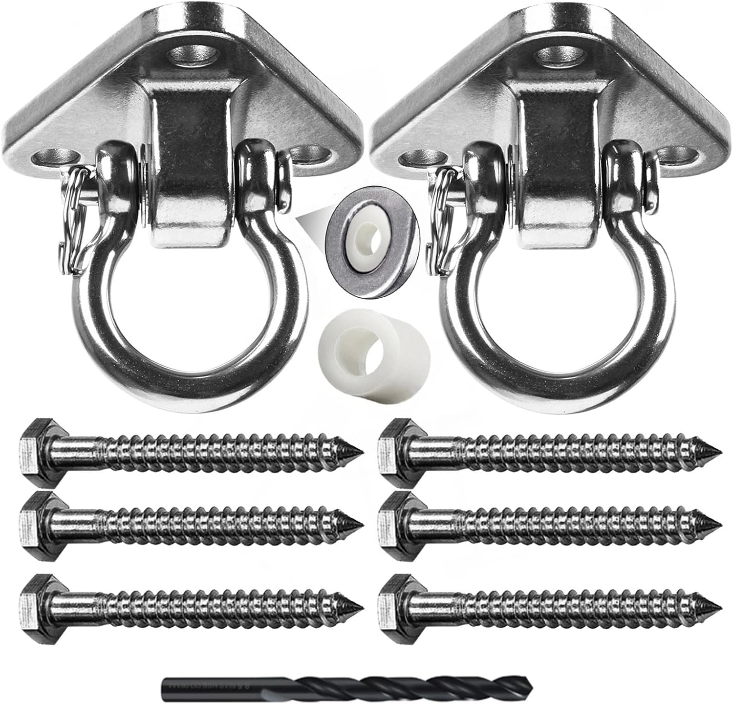 Yyiwhmy Soporte de columpio de acero inoxidable 304 resistente de 1500 libras, capacidad de 180  para yoga, porche, columpio, asiento de arena,