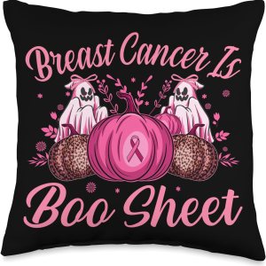 October Breast Cancer Awareness Month Halloween Breast Cancer is Boo – Almohada de sábana, 16 x 16 pulgadas, multicolor October Breast Cancer Awareness Month Halloween Breast Cancer is Boo – Almohada de sábana, 16 x 16 pulgadas, multicolor