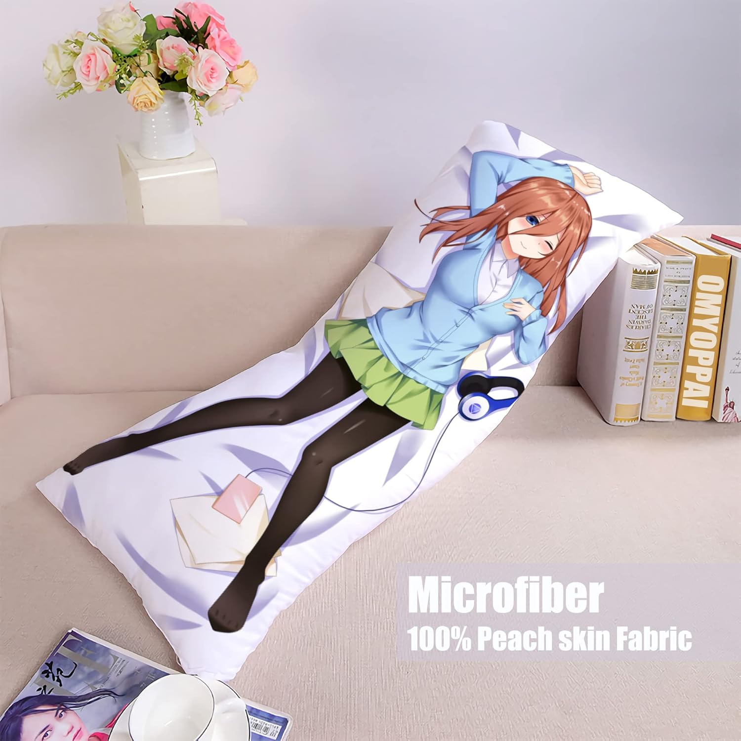 Anime The Quintessential Quintuplets Funda de almohada impresa de doble cara Comic Nakano Miku Waifu Hugging Body Pillow Case Regalo para Otaku