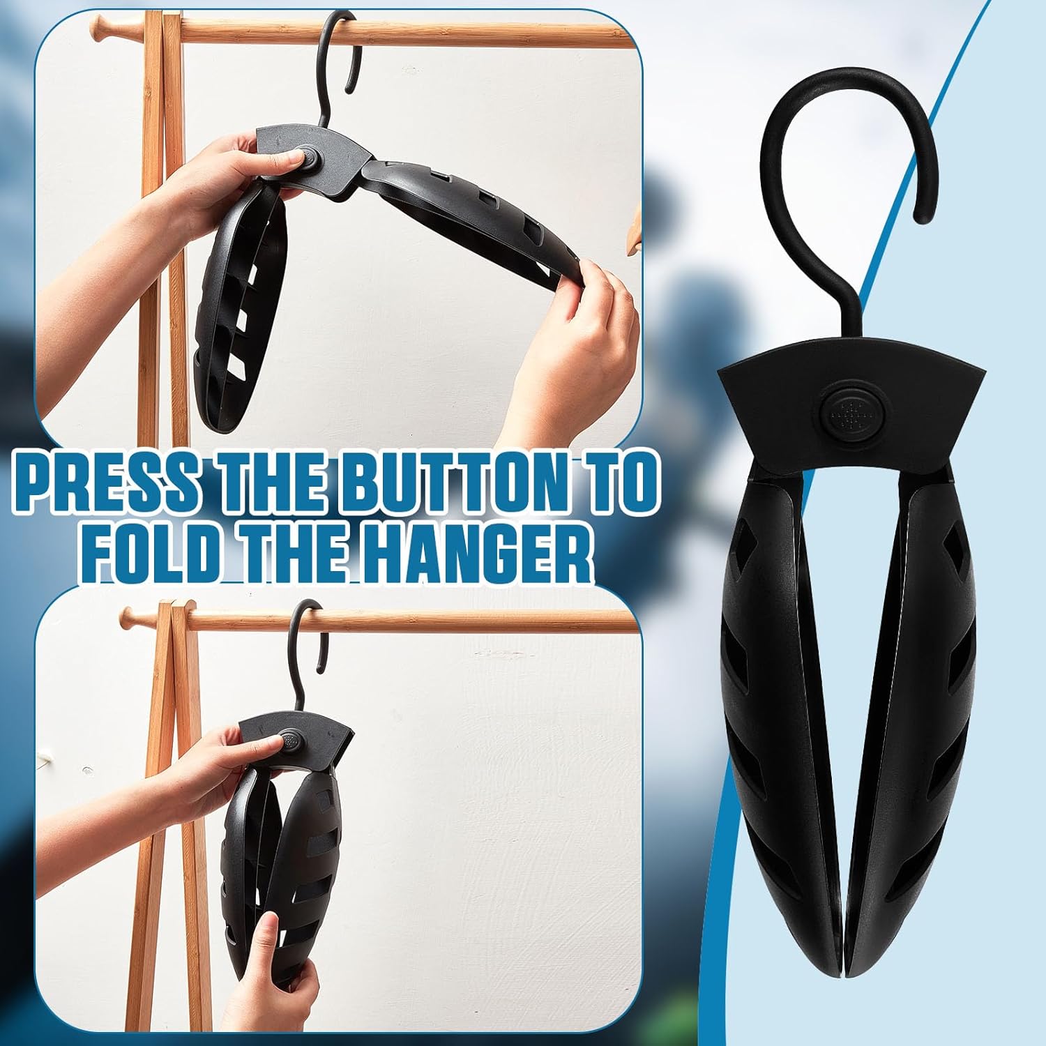 Foldable Wetsuit Hanger Fast Dry Surfing Suit Hangers Folding Vented Hanger for Men Women Suit Diving Accessories