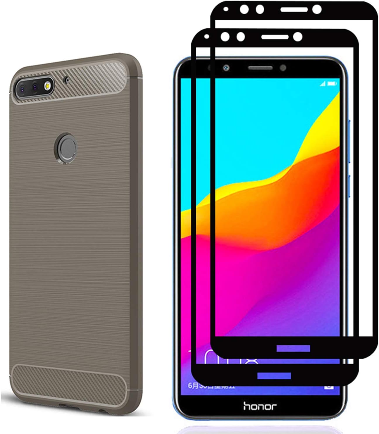 Funda para Huawei Mate SE, con protector de pantalla 3D para Huawei Mate SE (3 en 1), resistente a los arañazos, anticaídas, funda protectora de