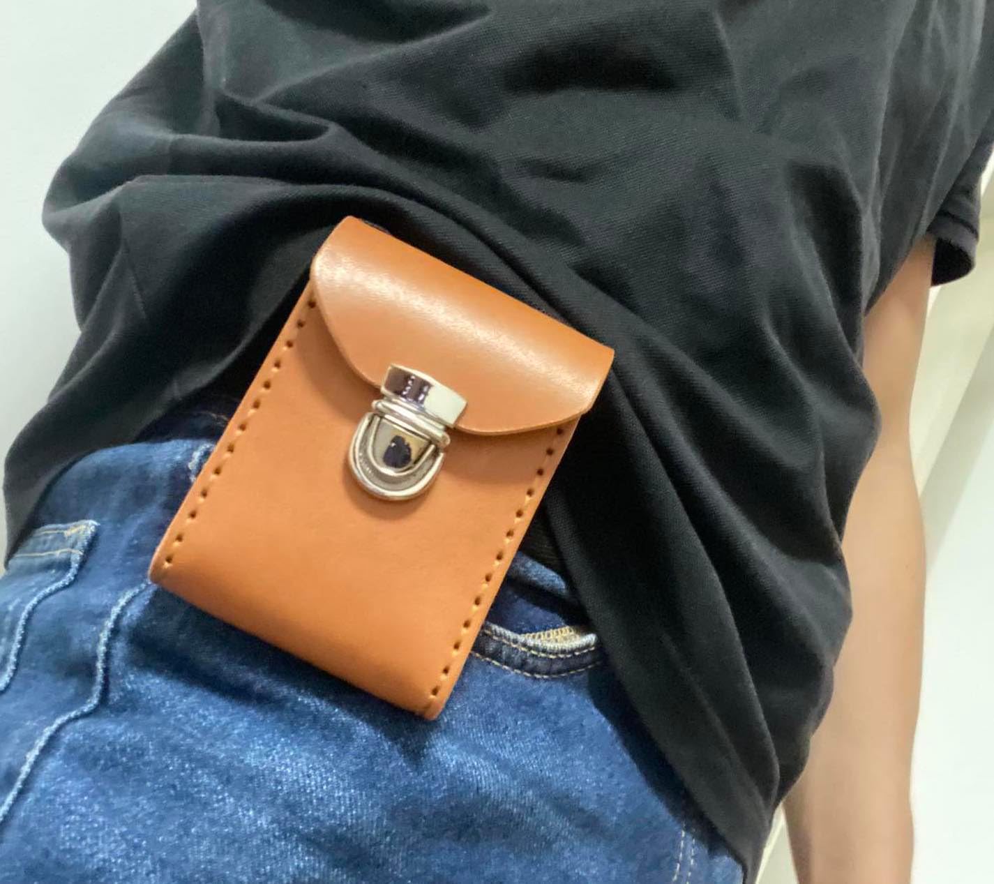 Funda Tslim X2 con clip para cinturón, tándem T funda delgada para bomba de insulina G4 con soporte de cuero