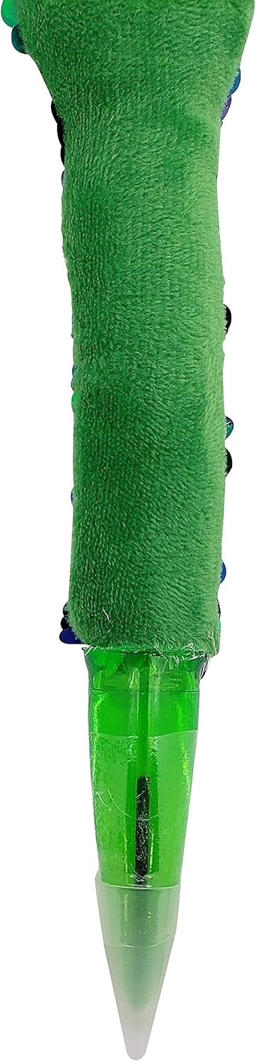 Bolígrafo de serpiente de lentejuelas verdeazul a plateado de 8 pulgadas, bonito juguete de peluche suave (paquete de 6) (serpiente de sequina, 6,