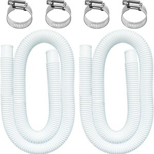 Mangueras de piscina para piscinas sobre el suelo, paquete de 2 mangueras de repuesto de bomba de piscina de 1.25 pulgadas de diámetro, manguera de Mangueras de piscina para piscinas sobre el suelo, paquete de 2 mangueras de repuesto de bomba de piscina de 1.25 pulgadas de diámetro, manguera de