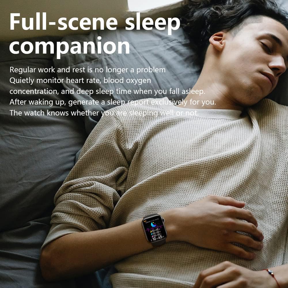 321OU Reloj inteligente para hombres, mujeres y niños, compatible con teléfonos Android, reloj inteligente Bluetooth de 2.19 pulgadas, pantalla