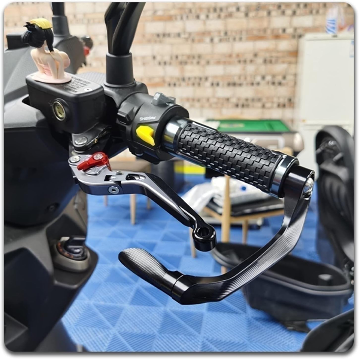 JOLAU Para Suzuki GIXXER SF 250 Manillar de la Motocicleta Agarraderas de la Manillar de la Manillar de la Motocicleta Puños Extremo