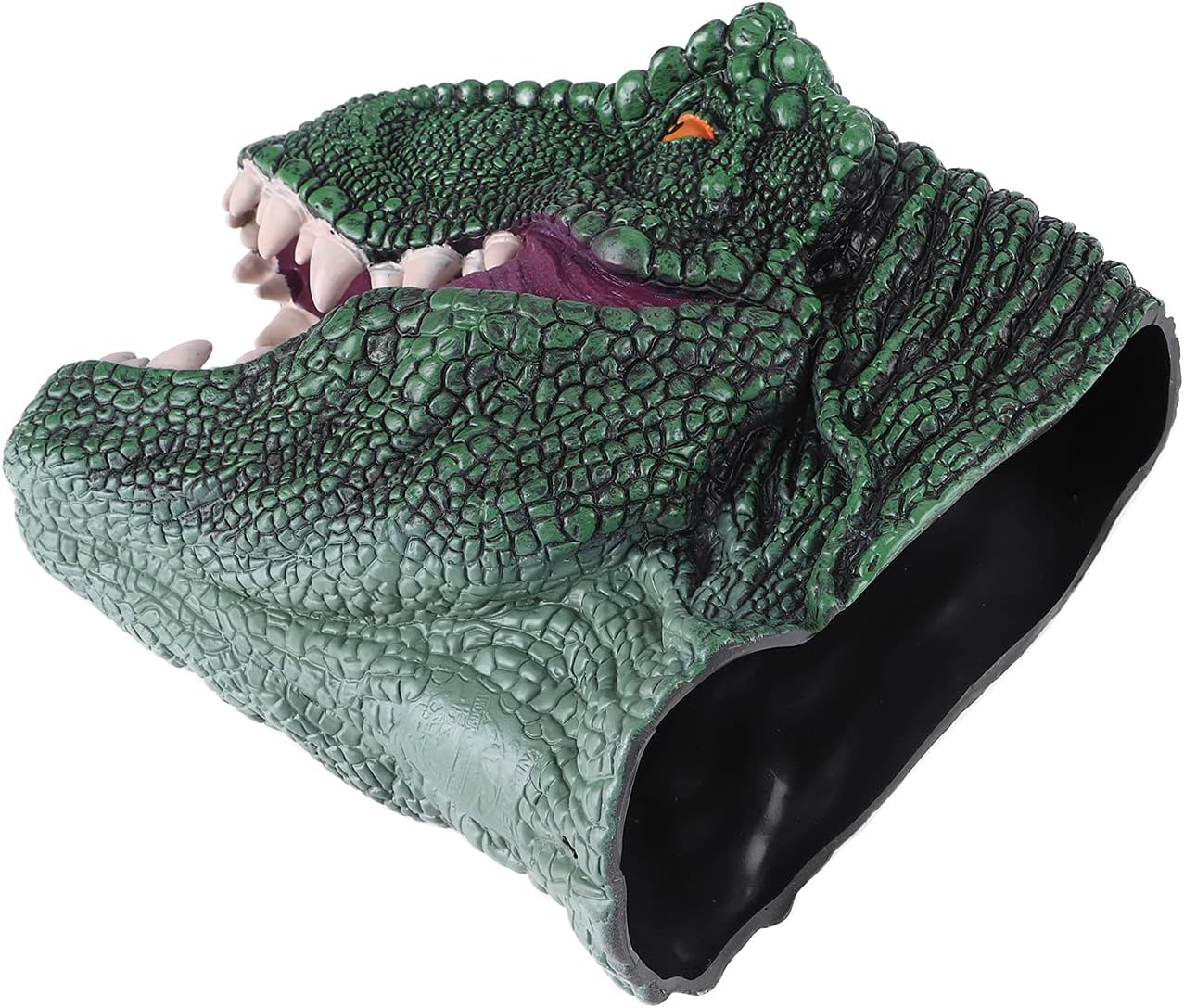 Marionetas de mano de dinosaurio de goma para niños y adultos, 3D realista T-Rex Triceratops Dilofosaurus Marionetas de mano suaves de cabeza de