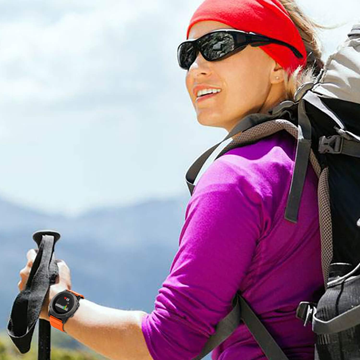 Correas compatibles con Garmin Fenix 5 Watch Correa de silicona de repuesto para Fenix 7Fenix 6Fenix 6 ProFenix 5Fenix 5 PlusForerunner