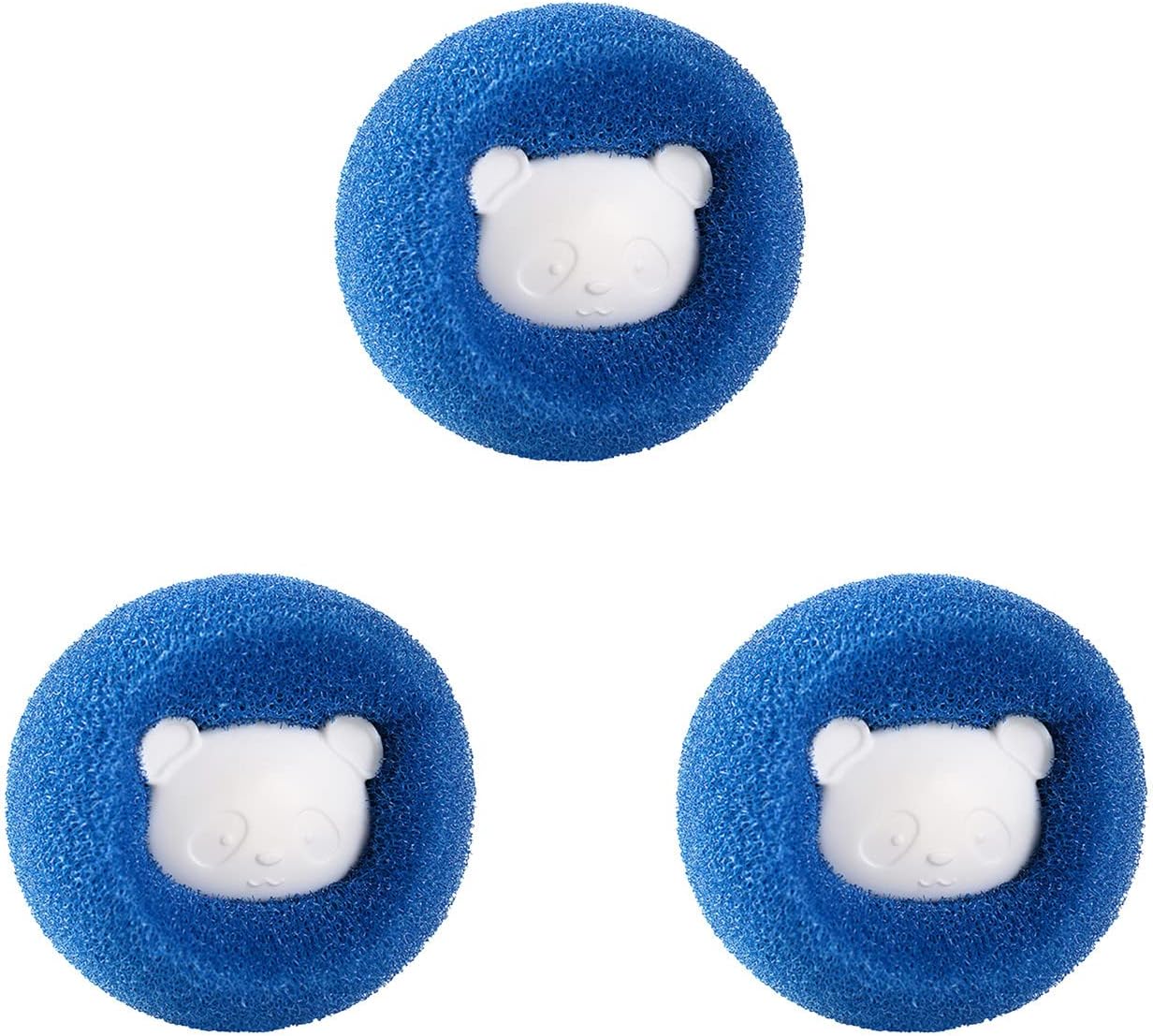 Pelota de limpieza para depilación, 3 unidades, ropa reutilizable, anti-enrollamiento, absorción de pelo, bola de lavandería, removedor de pelo,