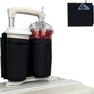 Portavasos de equipaje de viaje, portador de bebidas Vethers, accesorio para portavasos de equipaje, maleta de mano gratis para bebidas, bebidas, Portavasos de equipaje de viaje, portador de bebidas Vethers, accesorio para portavasos de equipaje, maleta de mano gratis para bebidas, bebidas,