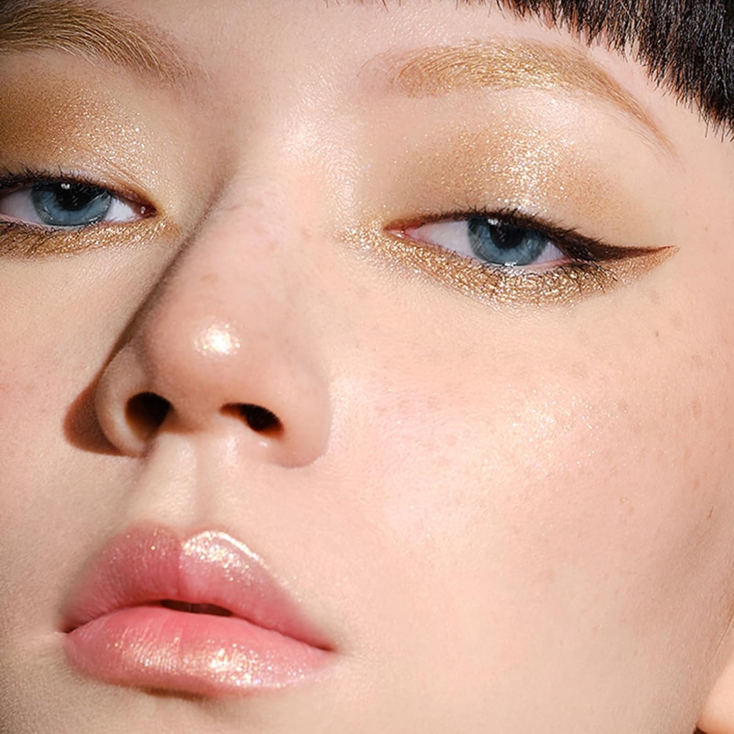 Boobeen Lápiz iluminador líquido, lápiz de sombra de ojos con purpurina de larga duración, maquillaje iluminador de ojos para mujeres, iluminador