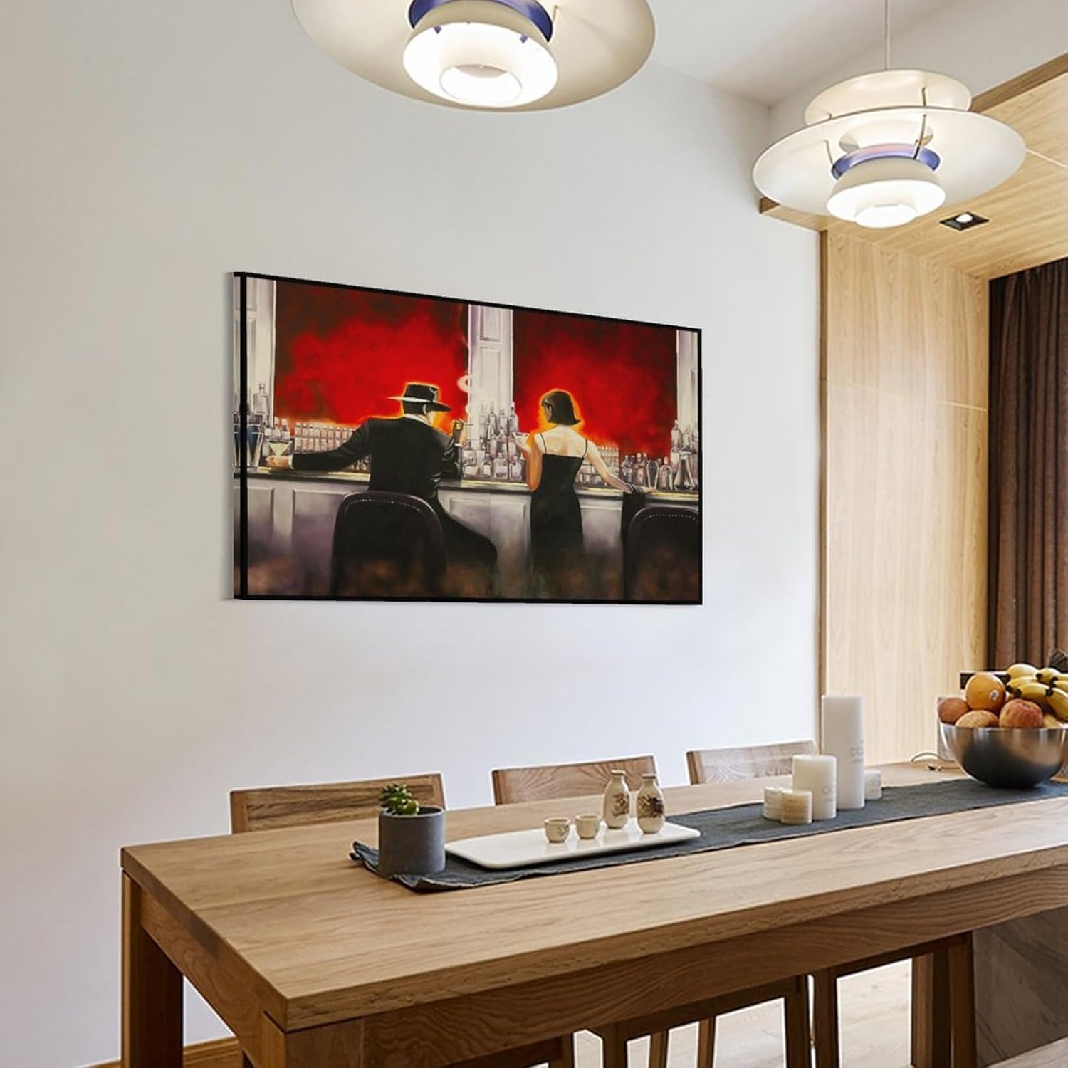 Arte de pared de barra de puros, lienzo para decoración de pared, para hombres y mujeres, arte de pared para disfrutar de beber en el bar, pintura
