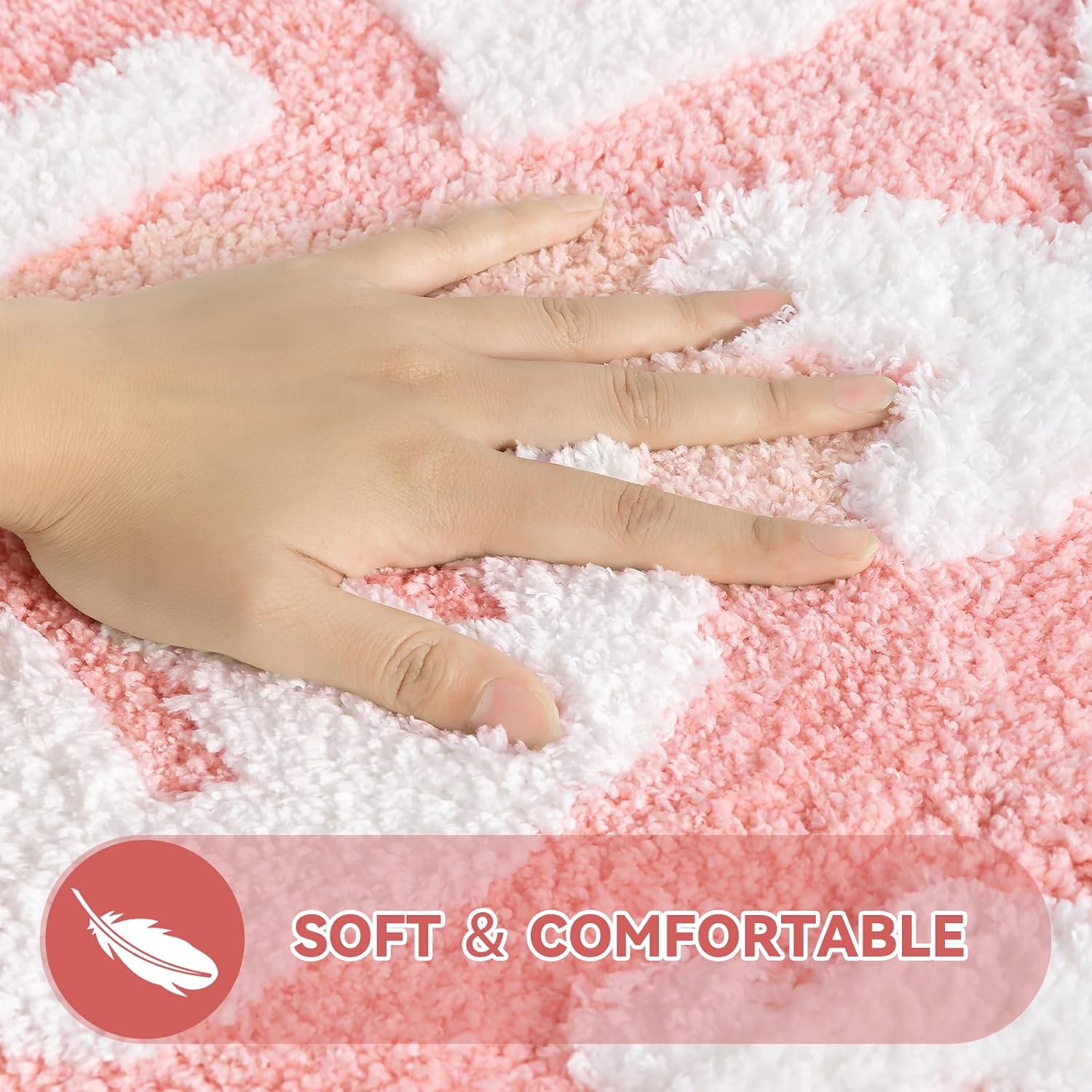 Tapete de baño rosa con texto en inglés Get Naked, tapete de baño suave y antideslizante, divertido tapete para baño, apartamento, decoración