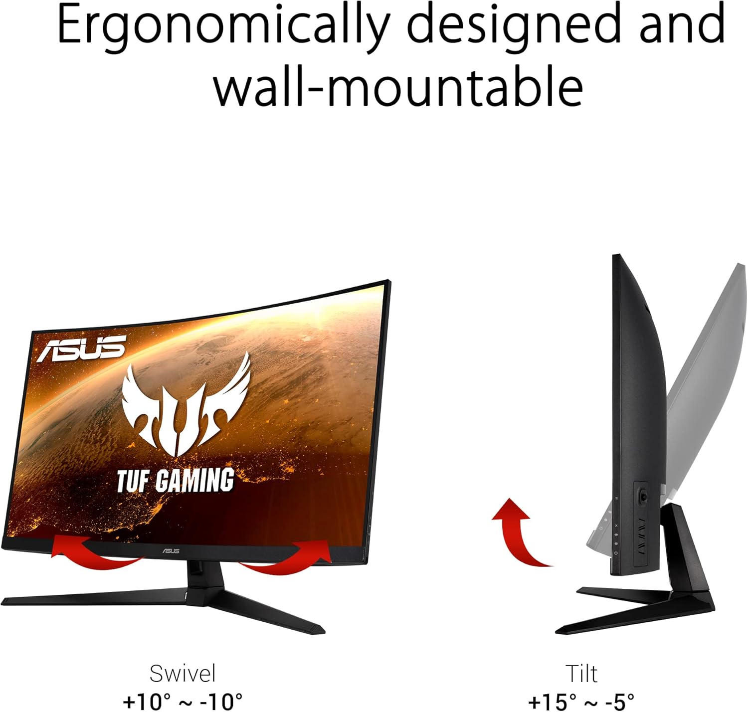 Asus TUF Gaming VG32VQ1BR 80 cm (31.5″) 2560 x 1440 Pixeles, W126185892 ((31.5) 2560 x 1440 Pixeles Quad HD LED Negro TUF Gaming VG32VQ1BR, 31.5 in